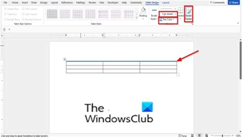 How to add border to a table and change its color in word – Artofit