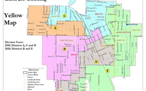 Exeter Election Districting Yellow Map | City of Exeter