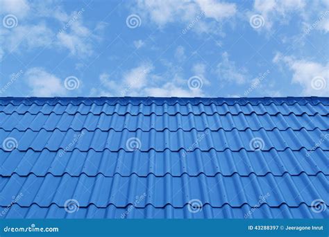 Blue Roof stock image. Image of pattern, blue, home, tile - 43288397