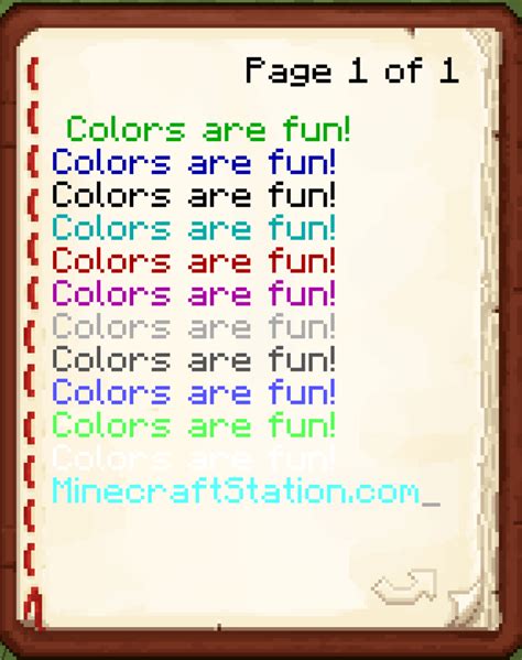 How to Use Color Codes in Minecraft - Minecraft Station