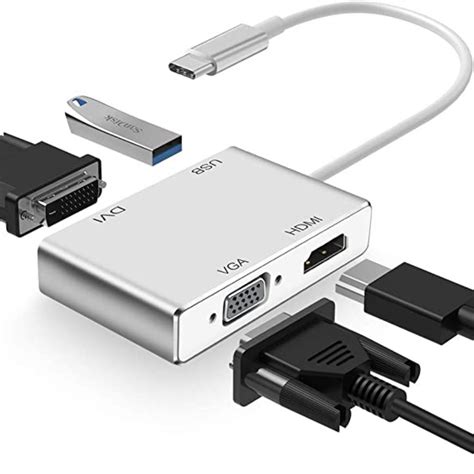 Usb Type C To Vga, Dvi, HDMI and Usb Adapter - Onside Technology Solutions