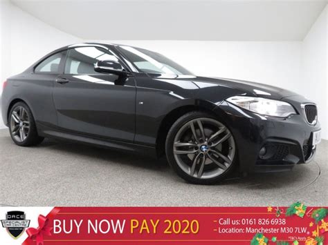 Used 2015 BLACK BMW 2 SERIES Coupe 2.0 220D M SPORT 2d AUTO 188 BHP for sale in Manchester ...