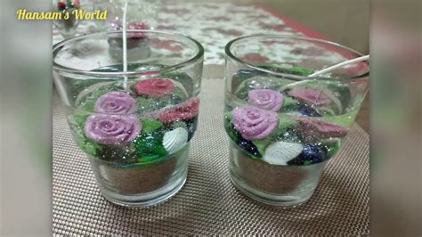 DIY beautiful Gel Candles - YouTube