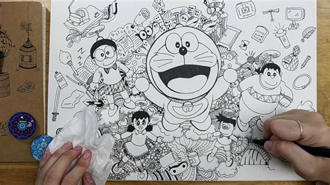 Doraemon | 006 Doodle Art Creative - YouTube