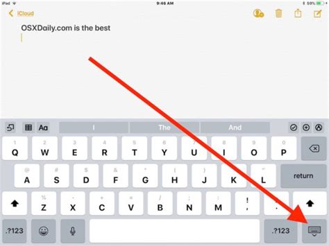 How to Move the iPad Keyboard