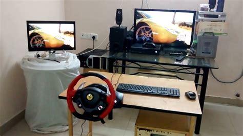 My Xbox one setup with 'Thrustmaster Ferrari 458 spider' racing wheel ...