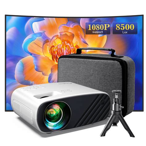 Mini Projector, ELEPHAS 8000LM 1080P HD Projector LED Technology 200" Display Support Home ...