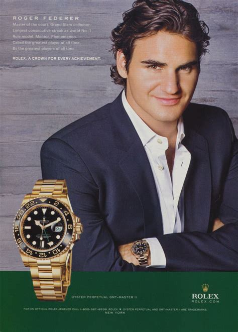 Roger Federer Rolex Watch Company 2009 Ad Magazine Advert Advertisement ...