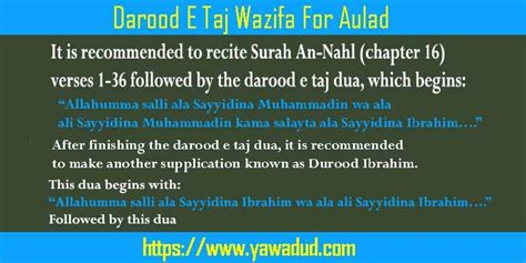 Darood E Taj For Pregnancy- An Ensured Solution in 15 Days - Ya Wadud ...