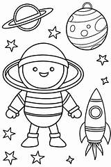 Premium Vector  Printable Outer Space Coloring Sheets For Kids sketch template