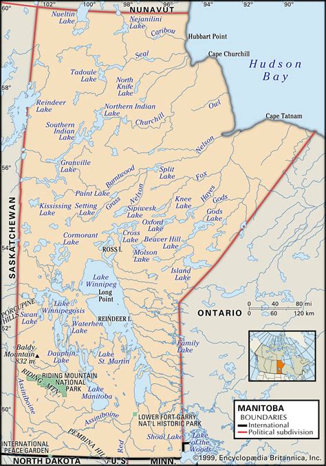 Manitoba County Map