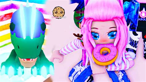 Random Adopt Me Making Neon Dino Pet - Cookie Swirl C Roblox - YouTube