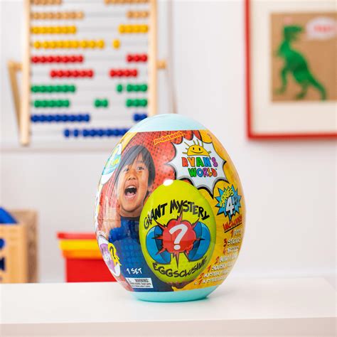 Ryan’s World Giant Mystery Egg Series 4, Filled With Surprises, 1 of 8 New Vehicles, Ultra-Rare ...