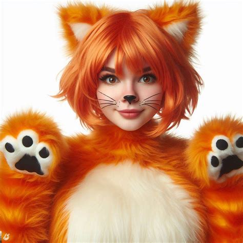 Cute Cuddly Chubby Orange Tabby-Cat Catgirl #2 by MysticNitekatt on DeviantArt