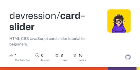 GitHub - devression/card-slider: HTML CSS JavaScript card slider tutorial for beginners.