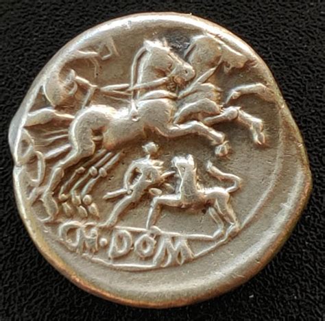 Roman Republic 128 BC 3.90gm Cn Domitius Ahenobarbus Denarius - All ...