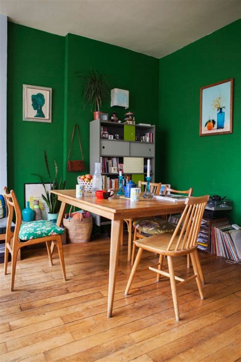 Living Room Colors, Living Rooms, Green Dining Room, Office Inspo, Racing Green, Boho Deco ...