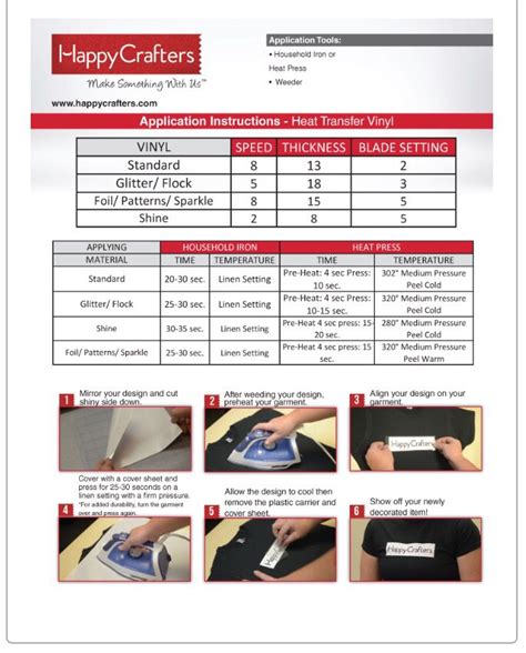 Iron On Vinyl Application Instructions | Vinyl, Iron on vinyl, Glitter heat transfer vinyl