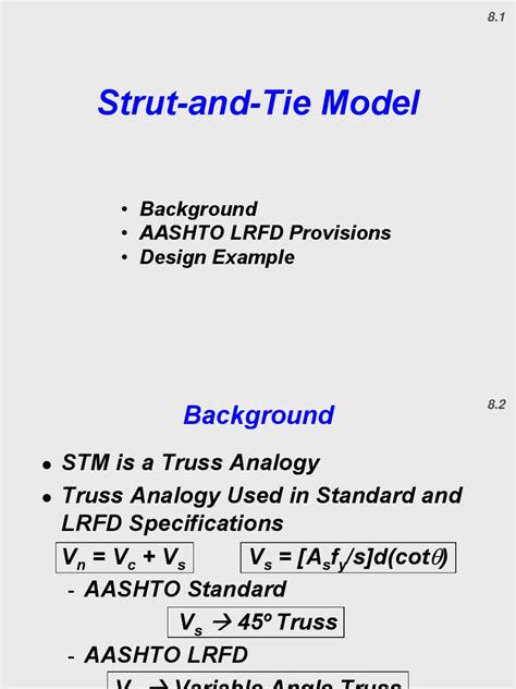 Strut and Tie | Beam (Structure) | Stress (Mechanics)