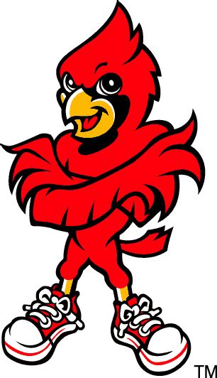 Louisville Cardinals Mascot Logo - NCAA Division I (i-m) (NCAA i-m ... | Louisville cardinals ...