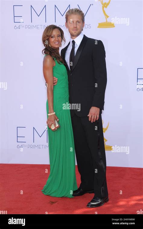 Matt Barr and Heather Hemmens attends the 64th Primetime Emmy Awards ...