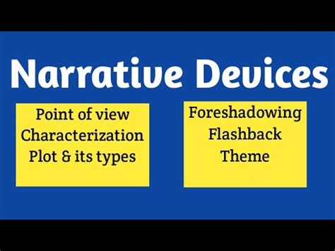 Narrative devices || Narrative devices in literature || Narrative ...