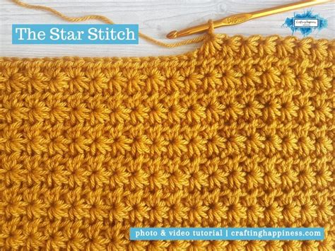 Crochet Star Stitch - Crafting Happiness