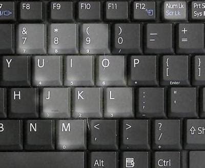 Alt Code symbols on Laptop keyboard