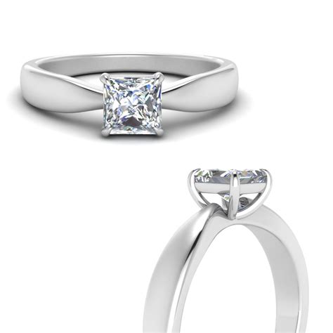 Solitaire Round Cut Engagement Ring In Platinum | Fascinating Diamonds