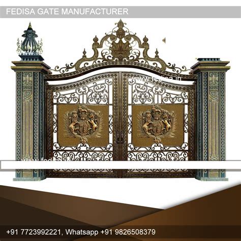 Home Main Gate Design Square Bar Steel Gate Design Ss Compound Gate ...