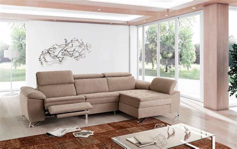 Modern Beige sectional sofa EF 017 | Fabric Sectional Sofas