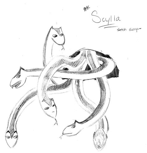 Scylla Sketch by MoonlightKoneko on DeviantArt