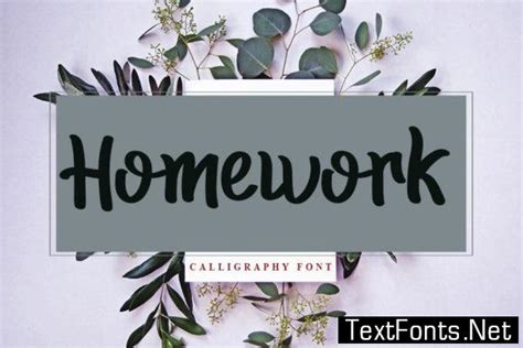 Homework Font