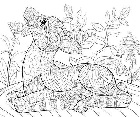 Zen Art Animal Coloring Page