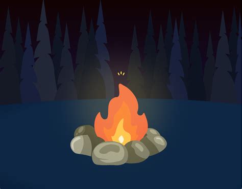 Cartoon Campfire