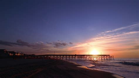 Surfside Beach, South Carolina. Sunrise @ Surfside Beach Pier. 4K - YouTube