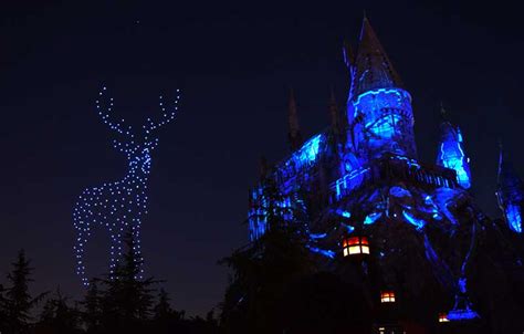 Best Viewing of the Nighttime Lights at Hogwarts Castle