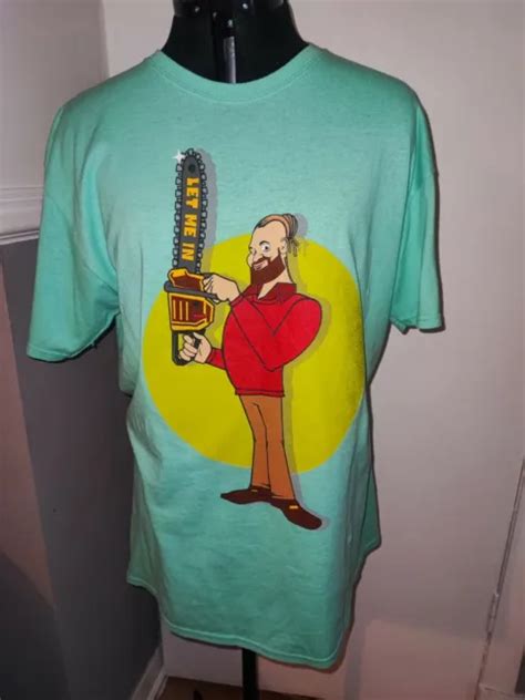 RARE BRAY WYATT WWE Firefly Funhouse Let Me In Chainsaw Animated Shirt Large $27.59 - PicClick