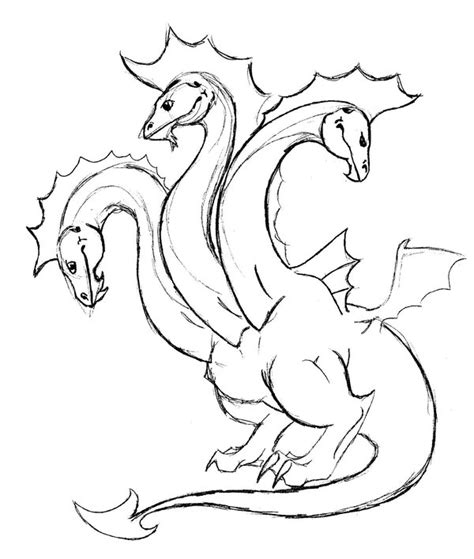 Hydra Dragon Drawing at GetDrawings | Free download