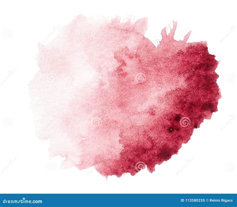 Red Watercolor Splash Hand Drawn Stock Image - Image of backdrop ...