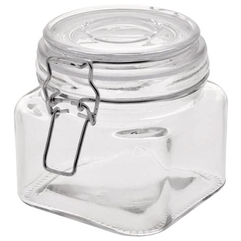 20++ Square Glass Jars With Lids - HOMYHOMEE