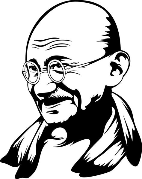 Mahatma Gandhi Jayanti wishes with Name | Beauty art drawings, Black art painting, Silhouette art