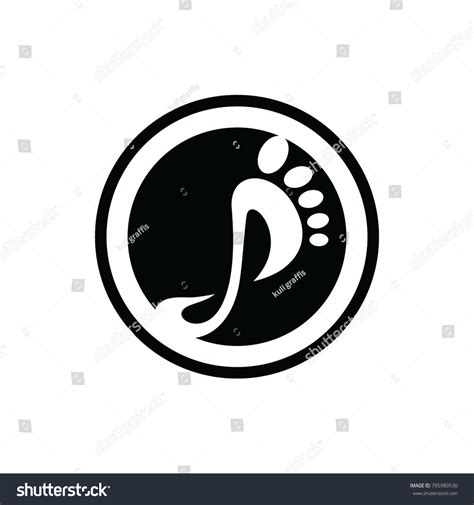 Black Foot Logo Vector Stock Vector (Royalty Free) 795989530 | Shutterstock