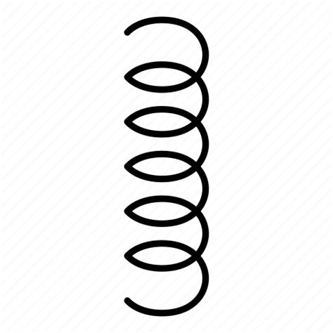 Coil, logo, pattern, silhouette, spiral, spring, technology icon - Download on Iconfinder