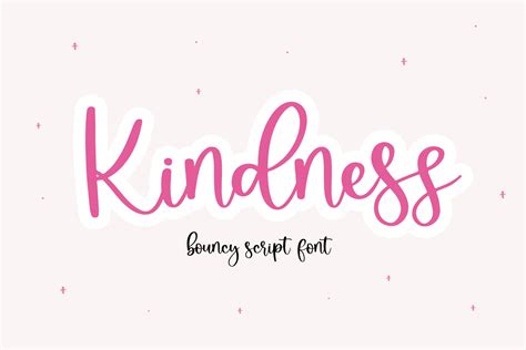 Kindness - A Bouncy Handwritten Script Font (591095) | Handwritten ...