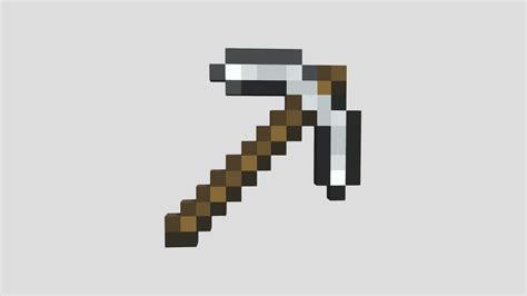 Minecraft Iron Pickaxe - Download Free 3D model by COVE989 [77d7cb9] - Sketchfab