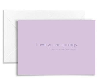 Apology cards | Etsy