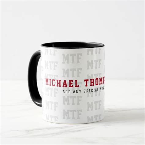design a monogrammed, name/initials, special mug | Zazzle | Mugs, Personalized coffee mugs, Initials