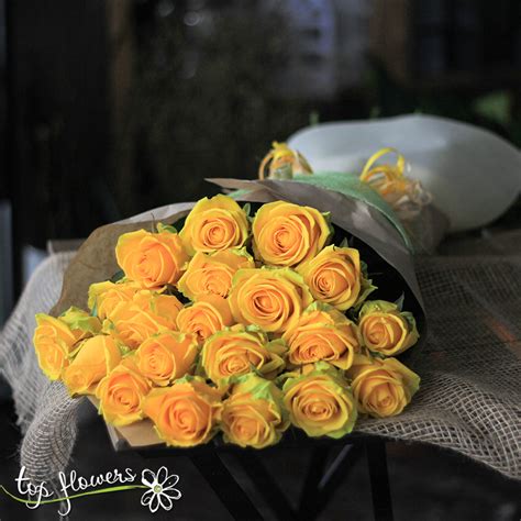 Classic bouquet of yellow roses! Delivery in Sofia and the country