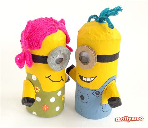 MollyMooCrafts Toilet Roll Crafts for Kids - Despicable Me Minions